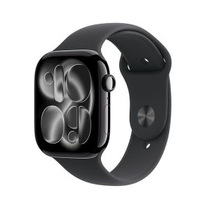 Apple Watch Series 11 GPS + Cellular 46mm Jet Black Aluminium Case with Black
