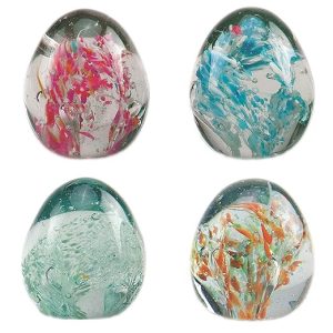 Oval Glass Paper Weight for Office Desk (4)