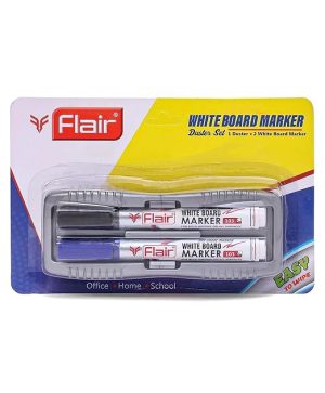 Flair - White Board - Marker for Bold Writing - Pack of 10