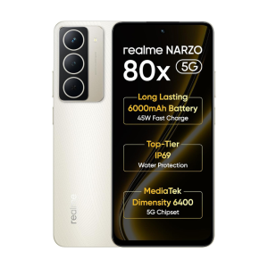 realme NARZO 80x 5G |Sunlit Gold |8GB+128GB | Dimensity 6400 5G Chipset |6000mAh Long-Lasting Battery